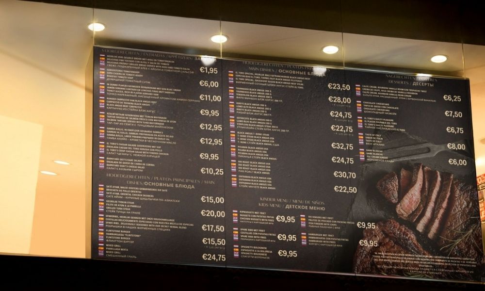 Light-box Menu